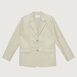 Oak and Fort vegan leather blazer